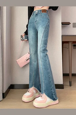 LULU & SKY Women Flared High-Rise Clean Look Jeans