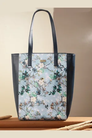 Priyaasi Floral Printed PU Shopper Tote Bag