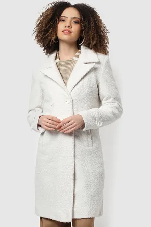 Campus Notched Lapel Collar Longline Overcoat
