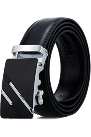 Zacharias Men Textured Slim Autolock Belt