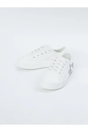 Max Collection Girls Printed Comfort Insole Canvas Sneakers