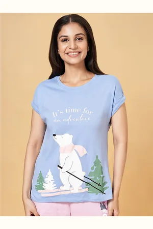 Pantaloons Print Extended Sleeves Cotton Top