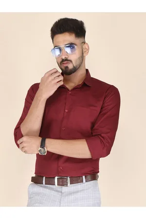 FUBAR Slim Fit Spread Collar Chest Pocket Casual Shirt