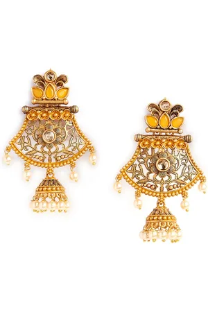 HOT AND BOLD Gold-Plated Dome Shaped Jhumkas