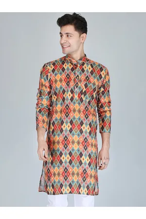 FUBAR Geometric Printed Straight Kurta
