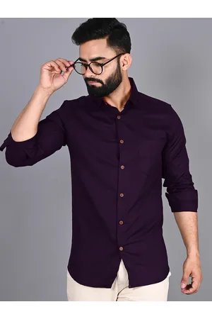 FUBAR Slim Fit Spread Collar Chest Pocket Casual Shirt