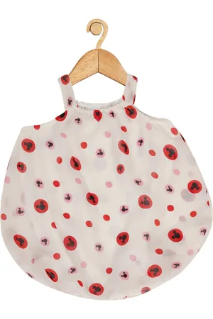 Creative Infant Girls Conversational Printed Balloon Dress With Attached Bodysuit