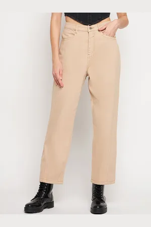 MADAME Women High-Rise Clean Look Coloured Cotton Jeans