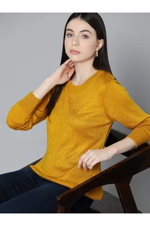Chemistry Women Acrylic Pullover with Embellished Detail