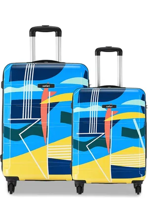 Safari Regloss Detour Printed Poly Carbonate Set of Small & Medium Hard Trolley Bag