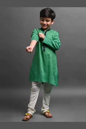 VESHAM Boys Sequinned Kurta With Pyjamas