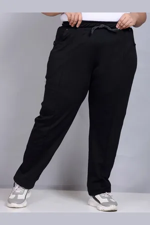 Cupid Women Plus Size Relaxed Fit Cotton Track Pants