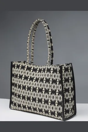 DEEBACO Ethnic Motifs Printed Bucket Handheld Bag