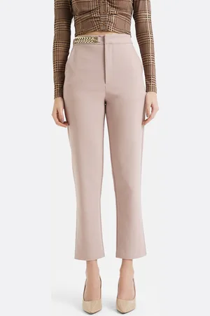 Kazo Women Smart High-Rise Cropped Trousers