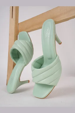 THE WHITE POLE Open Toe Slim Heels
