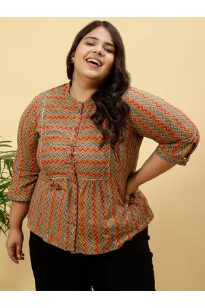 Jaipur Geometric Print Cotton Top