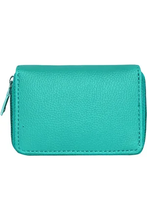 GREEN DRAGONFLY Unisex Textured Zip Around Wallet