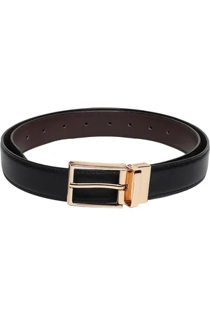 Zacharias Men Leather Textured Reversible Belt