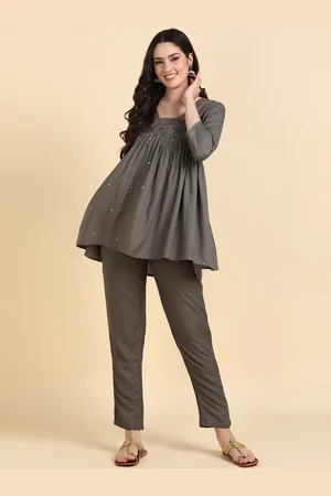 HERE&NOW Embroidered Top & Trousers Co-Ords
