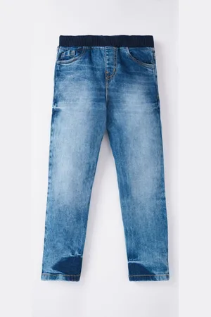 Ed-a-Mamma Boys Straight Fit Heavy Fade Stretchable Jeans