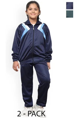 BAESD Girls Pack Of 2 Mock Collar Tracksuits