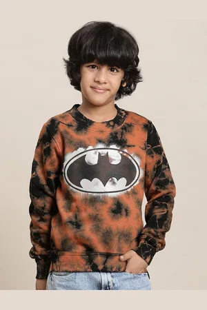 Kidsville Boys Batman Printed Round Neck Cotton Sweatshirt