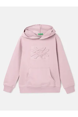 Benetton Boys Embossed Hooded Pullover