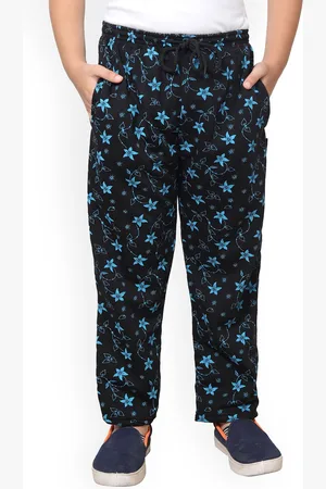 IndiWeaves Boys Floral Printed Fleece Track Pants