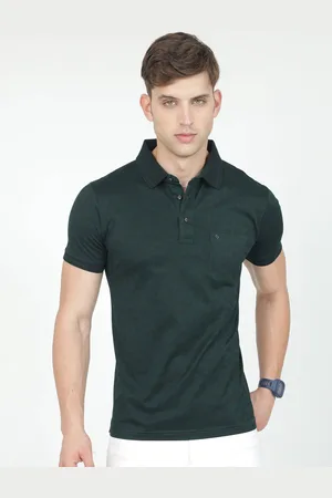 Classic Polo Tropical Printed Polo Collar Slim Fit Cotton T-Shirt