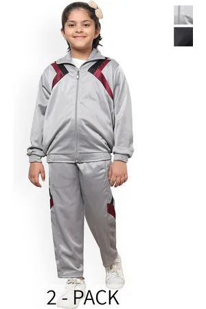 BAESD Girls Pack Of 2 Long Sleeves Front Open Tracksuits