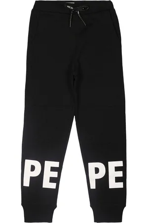 Pepe Jeans Boys Mid Rise Brand Logo Printed Joggers