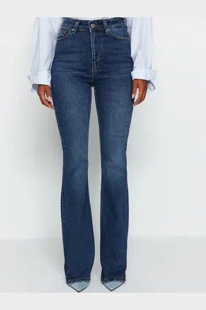Trendyol Women High-Waist Flared Jeans