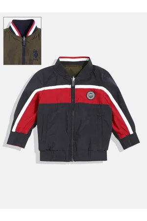 Ralph Lauren Boys Striped Reversible Bomber Jacket