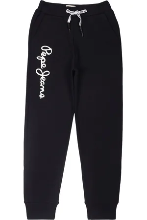 Pepe Jeans Boys Stephen Core Mid Rise Brand Logo Printed Joggers