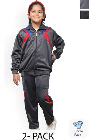 BAESD Girls Pack Of 2 Long Sleeves Front Open Tracksuits