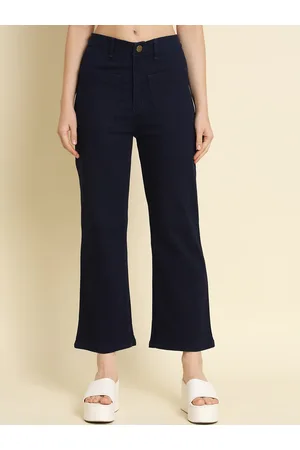 AngelFab Women Jean Straight Fit High-Rise Cotton Stretchable Jeans