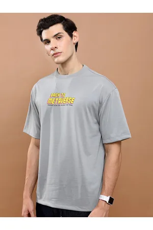 Highlander Unisex Typography Printed Drop-Shoulder Oversized T-shirt