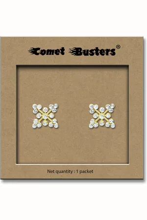 Comet Busters Contemporary Stone Studs Non Piercing Ear Stickers