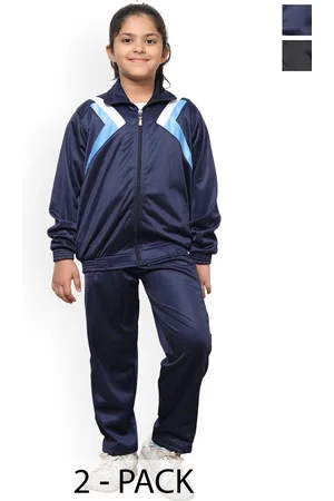 BAESD Girls Pack Of 2 Long Sleeves Front Open Tracksuits