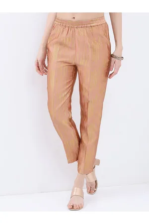 Ketch Women Pink Mid-Rise Cropped Peg Trousers