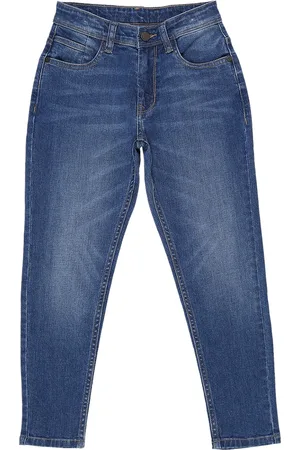 HERE&NOW Boys Slim Fit Light Fade Clean Look Stretchable Jeans
