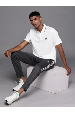 adidas Solid Polo Collar Pure Cotton SL PQ PS T-shirt