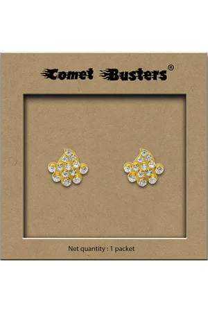 Comet Busters Contemporary Stone Studs Non Piercing Ear Stickers