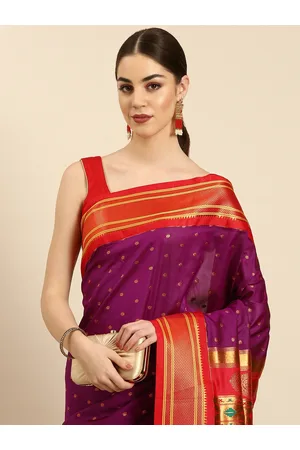 Buy Varkala Silk Sarees Green Woven Saree With Blouse for Women Online @  Tata CLiQ