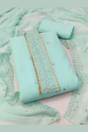 Kalini Embroidered Silk Georgette Unstitched Dress Material