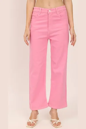 AngelFab Women Jean Straight Fit Mid-Rise Cotton Stretchable Jeans