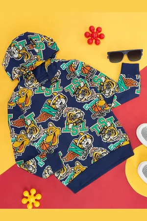 Pantaloons Boys Graphic Printed Cotton Pullover Sweatshirt