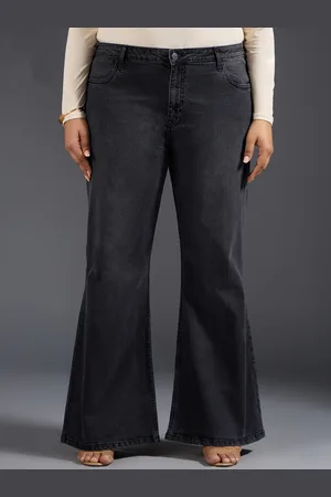 20Dresses Women Black Bootcut High-Rise Light Fade Cotton Jeans