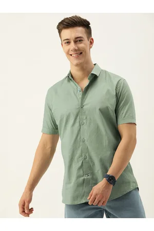 Mast & Harbour Men Classic Slim Fit Opaque Cotton Casual Shirt