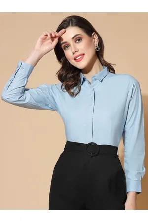 DressBerry Spread Collar Cotton Formal Shirt